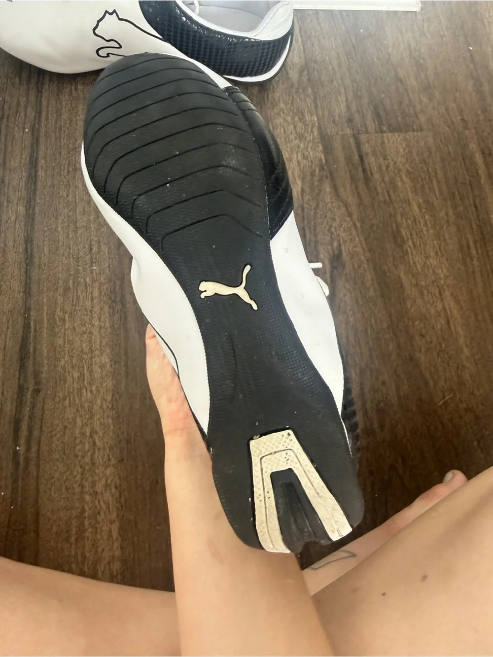 Puma Speedcat White & Black Leather Driving Shoes EU 37 - Picture 4 of 7